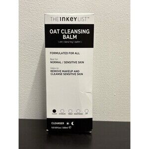 The Inkey List Oat Cleansing Balm Cleanser Remove Makeup Cleanse 5 oz